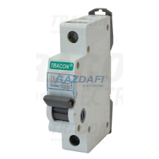 TRACON MB-1B-6 Kismegszakító, 1 pólus, B karakterisztika 6A, 4,5 kA villanyszerelés