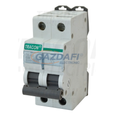 TRACON MB-2B-20 Kismegszakító, 2 pólus, B karakterisztika 20A, 4,5 kA villanyszerelés