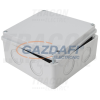 TRACON MED15157 Elektronikai doboz, világos szürke, teli fedéllel 150×150×70mm, IP55
