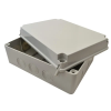 TRACON MED312313 Elektronikai doboz, világos szürke, teli fedéllel 310×230×130, IP67