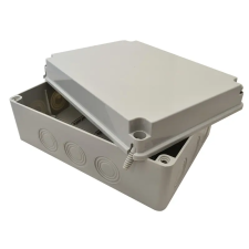 TRACON MED312313 Elektronikai doboz, világos szürke, teli fedéllel 310×230×130, IP67 villanyszerelés