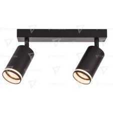 TRACON Mennyezeti állítható spot lámpatest, fekete 100-240VAC, 50Hz, 2xGU10, max.2x35W világítás