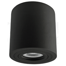 TRACON Mennyezeti védett spot lámpatest, hengeres, fekete100-240VAC, 50Hz, 1xGU10, max.35W, IP44 világítás