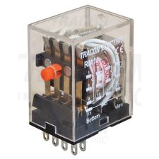 TRACON Miniatűr relé 230V AC / 4×CO (3A, 230V AC / 28V DC) villanyszerelés