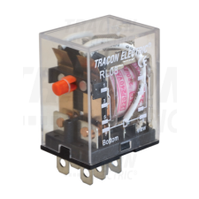 TRACON Miniatűr teljesítmény relé110V DC / 2×CO (10A, 230V AC / 28V DC) villanyszerelés
