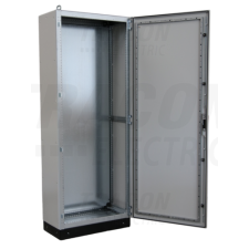 TRACON Moduláris fémajtós fém elosztószekrény teli szerelőlappalW×L×H=800×2100×400 / IP54 villanyszerelés