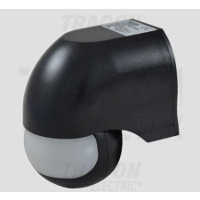 TRACON Mozgásérzékelő, infra falra fekete villanyszerelés