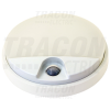 TRACON Mozgásérzékelős kerek fali lámpatest 230VAC, 10W, 140°, 2-9m, 10s-5m, 4500K , IP54, 800lm, EEI=G