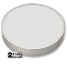 TRACON Műanyag búrás falon kívüli LED lámpatest ezüst peremmel 16W világítás