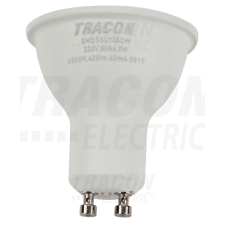 TRACON Műanyag házas SMD LED spot fényforrás SAMSUNG chippel GU10, 5W, 6500K izzó
