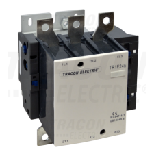 TRACON Nagyáramú kontaktor660V, 50Hz, 245A, 132kW, 24V AC, 3×NO+1×NO villanyszerelés