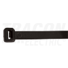 TRACON Normál kábelkötegelő 200×2.6mm, fekete