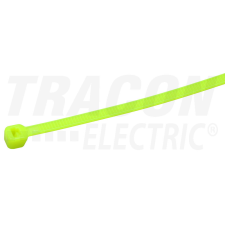 TRACON Normál kábelkötegelő 290×3.6mm, neon zöld villanyszerelés