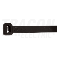 TRACON Normál kábelkötegelő, fekete135×2.6mm, D=1-32mm, PA6.6 villanyszerelés