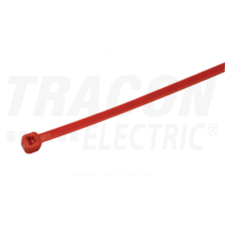 TRACON Normál kábelkötegelő, piros200×3.6mm, D=2-50mm, PA6.6 villanyszerelés