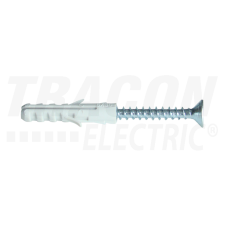 TRACON Normál tipli+csavar, szürkeM8×40mm, PA6.6 villanyszerelés