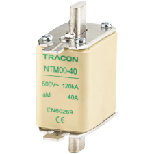 TRACON NTM00-16 Késes biztosító 500V AC, 16A, 00, 120kA, aM villanyszerelés
