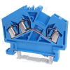 TRACON Nullavezető ipari sorozatkapocs, rugós, sínre, kék 800V 24A 0.08-2.5 mm2 3P