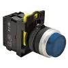 TRACON NYG3-HLB Világító nyomógomb, kiálló, kék 1×NO, 5A/230V AC-15, IP65, LED 230V AC/DC