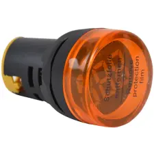 TRACON NYG3-VY Feszültségmérő, LED jelzőfény, sárga 24-500VAC, d=22mm villanyszerelés