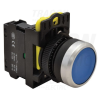 TRACON Nyomógomb kék IP65