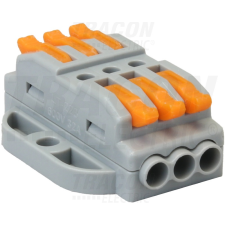 TRACON OVOFT33 Csavar nélküli vezetékösszekötő, nyitható 0,5-4mm2, 32A, 400VAC 3P villanyszerelés