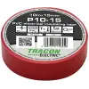 TRACON P10-15 Szigetelőszalag, piros 10m×15mm, PVC, 0-90°C, 40kV/mm