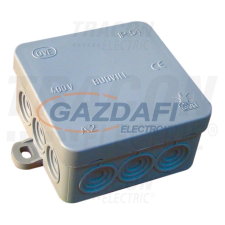 TRACON PD75X75 Rugalmas kötődoboz, falon kivüli, szürke 75×75×40mm, IP54 villanyszerelés