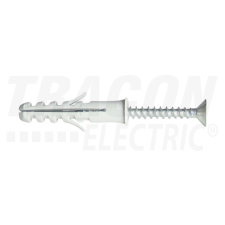 TRACON Peremes tipli+csavar, szürkeM6×30mm, PA6.6 villanyszerelés