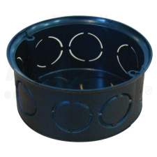 TRACON Perforált szerelvénydoboz süllyesztett, tetővel, fekete72×36mm villanyszerelés