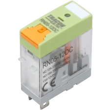 TRACON Print relé tesztgombbal és állapotjelzéssel 12V DC / 1×CO villanyszerelés