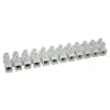 TRACON S15A-H Flexibilis sorozatkapocs, H profil, 12 tag, natúr 10mm2, 450VAC, 50A, PP