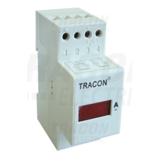 TRACON Sínre pattintható digitális váltakozó áramú voltmérő500V AC, Us=230V mérőműszer