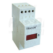 TRACON Sínre pattintható digitális váltakozó áramú voltmérő 500V AC, Us=230V villanyszerelés