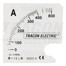 TRACON Skálalap DCVM-48B alapműszerhez 0 - 500 A villanyszerelés