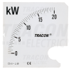 TRACON Skálalap W72-400V/4 műszerhez0 - 100 kW