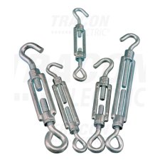 TRACON Sodrony-és huzalfeszítő szem-horog, acél+temperált öntvény5×50mm, 750N villanyszerelés