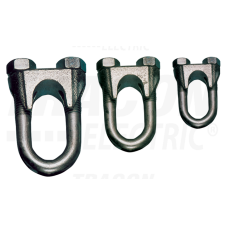 TRACON Sodronyszorító bilincs, U profil, acél+temperált öntvényd=10-11mm, M8 villanyszerelés