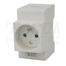 TRACON Sorolható csatlakozó aljzat, csapos védőérintkezővel230V, 16A, 2P+E villanyszerelés