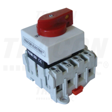 TRACON Sorolható lakatolható szakaszoló kapcsoló400V, 50Hz, 20A, 3P, 5,5kW, 42×42mm villanyszerelés