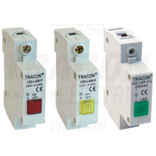TRACON Sorolható ledes jelzőlámpa, sárga 230V, 0,6 W villanyszerelés