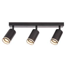 TRACON SPGU10LMA3B Mennyezeti állítható spot lámpatest, fekete 100-240VAC, 50Hz, 3xGU10, max.3x35W világítás