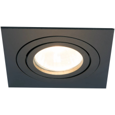 TRACON SPND1B Süllyesztett spot lámpatest, négyzetes, dönthető, fekete 93x93x24mm világítás