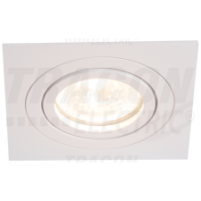 TRACON Süllyesztett spot lámpatest, négyzetes, dönthető, fehér93x93x24mm világítás