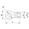 TRACON SZ95-16 Szigeteletlen szemes saru, ónozott elektrolitréz 95mm2, M16, (d1=14,5mm, d2=17mm)
