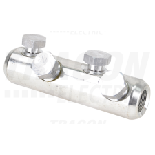 TRACON Szakadófejes csavaros alumínium toldóhüvely95-150mm2,(2+2)×M16 villanyszerelés