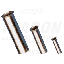 TRACON Szigeteletlen érvéghüvely, ónozott elektrolitréz6mm2, L=12mm villanyszerelés