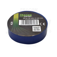 TRACON Szigetelőszalag, kék 20m×18mm villanyszerelés