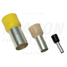 TRACON Szigetelt (PA6.6) érvéghüvely, ónozott elektrolitréz, zöld6mm2, L=20mm villanyszerelés