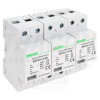 TRACON T1+T2 AC típusú túlfeszültség levezető, egybeépített 3P 50kA 385V